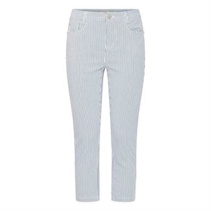 Fransa FRENA Tessa capri bukser 1 - Birch with navy blazer stripe